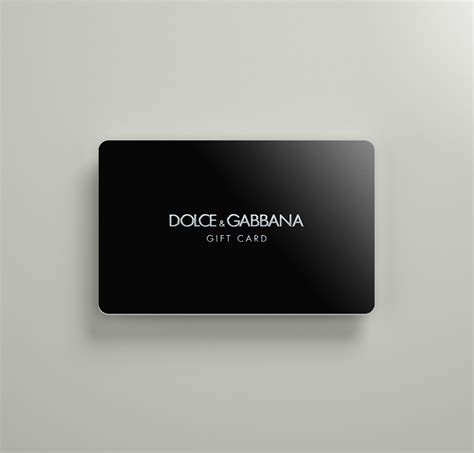 dolce and gabbana gift card.